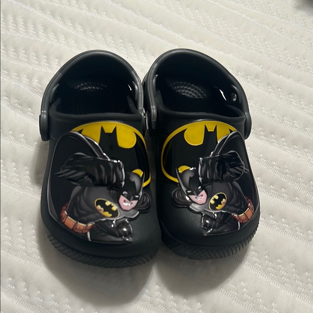 Batman Kids Crocs - Black and Yellow